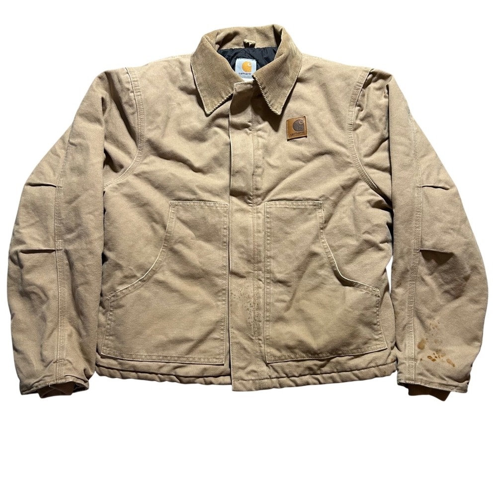 VTG Carhartt J22 SDL Jacket Mens Medium USA Made Canvas Workwear Coat